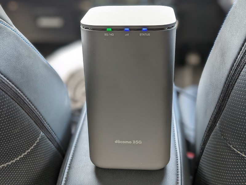 home5Gを車で利用した画像