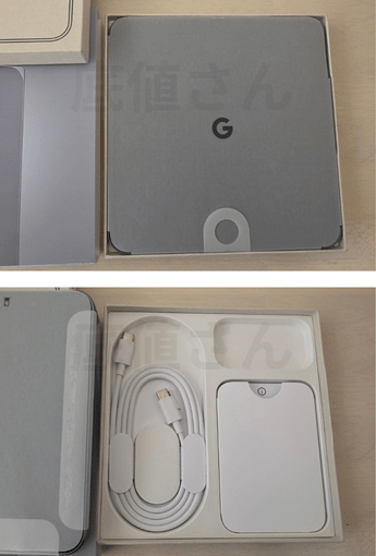 Pixel 10 Pro Foldの付属品一式の写真